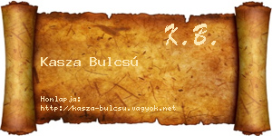 Kasza Bulcsú névjegykártya